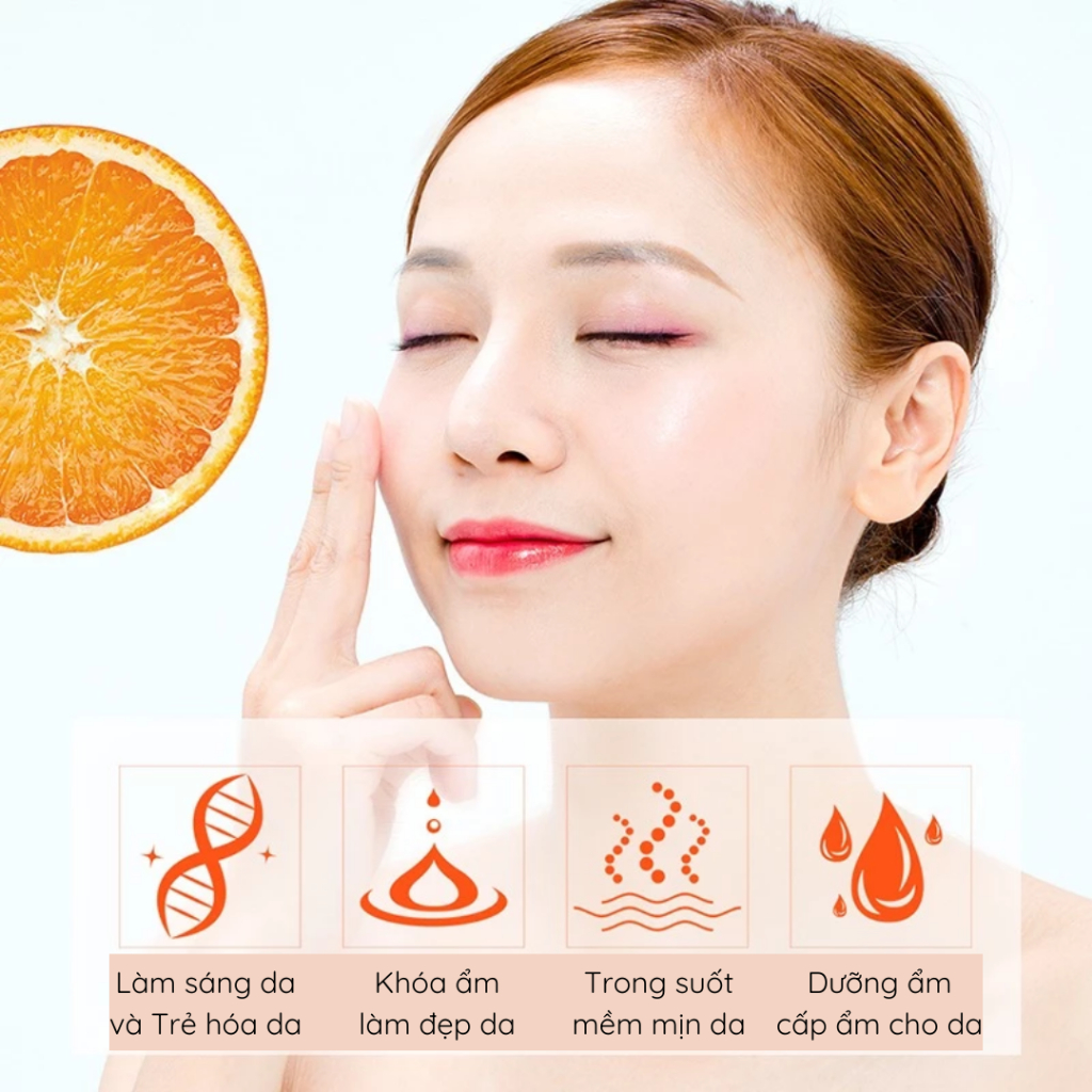 Tinh chất làm trắng da BIOAQUA - Serum vitamin C giúp mờ vết thâm mụn, mờ nám tàn nhang, dưỡng ẩm làm trắng sáng làn da