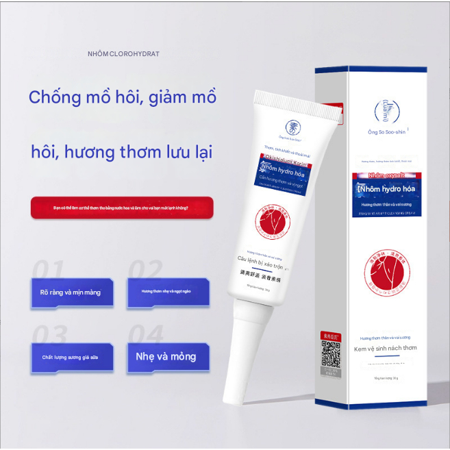 Khử mùi hôi nách PHALAMIN - Kem khử mùi hôi nách ngăn  tiết mồ hôi , giảm mùi cơ thể, giảm thâm và sáng da nách - XAVIA