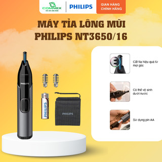 Máy Tỉa Lông Mũi Philips NT3650/16 Thiết Kế Hiện Đại, Sang Trọng-Hàng Chính Hãng - Bảo Hành 24 Tháng