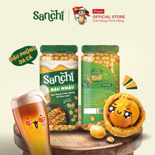 Đậu Phộng Vị Mực Nướng Ớt Xiêm Xanh Sanchi 210g - Snack Ăn Vặt Đậu Phộng Hương Vị Thật, Đậm Đà, Giòn Tan