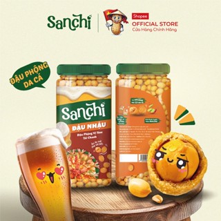 Đậu Phộng Vị Tôm Tái Chanh Sanchi 210g - Snack Ăn Vặt Đậu Phộng Hương Vị Thật, Đậm Đà, Giòn Tan