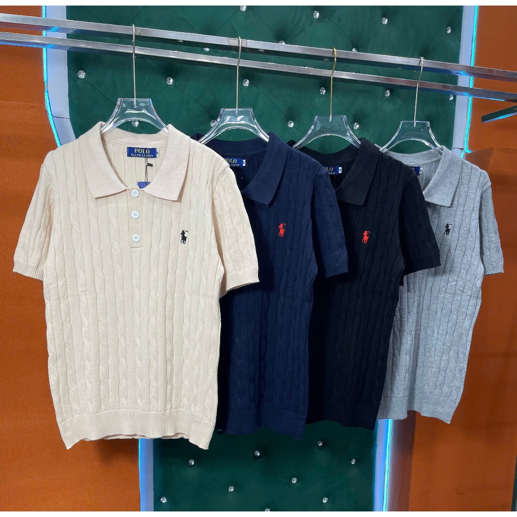  Áo Len Cổ Tròn Thêu Logo Ngực Áo Len Thêu Dệt Dày Dặn Áo len Nam Nữ Họa Tiết Vintage 