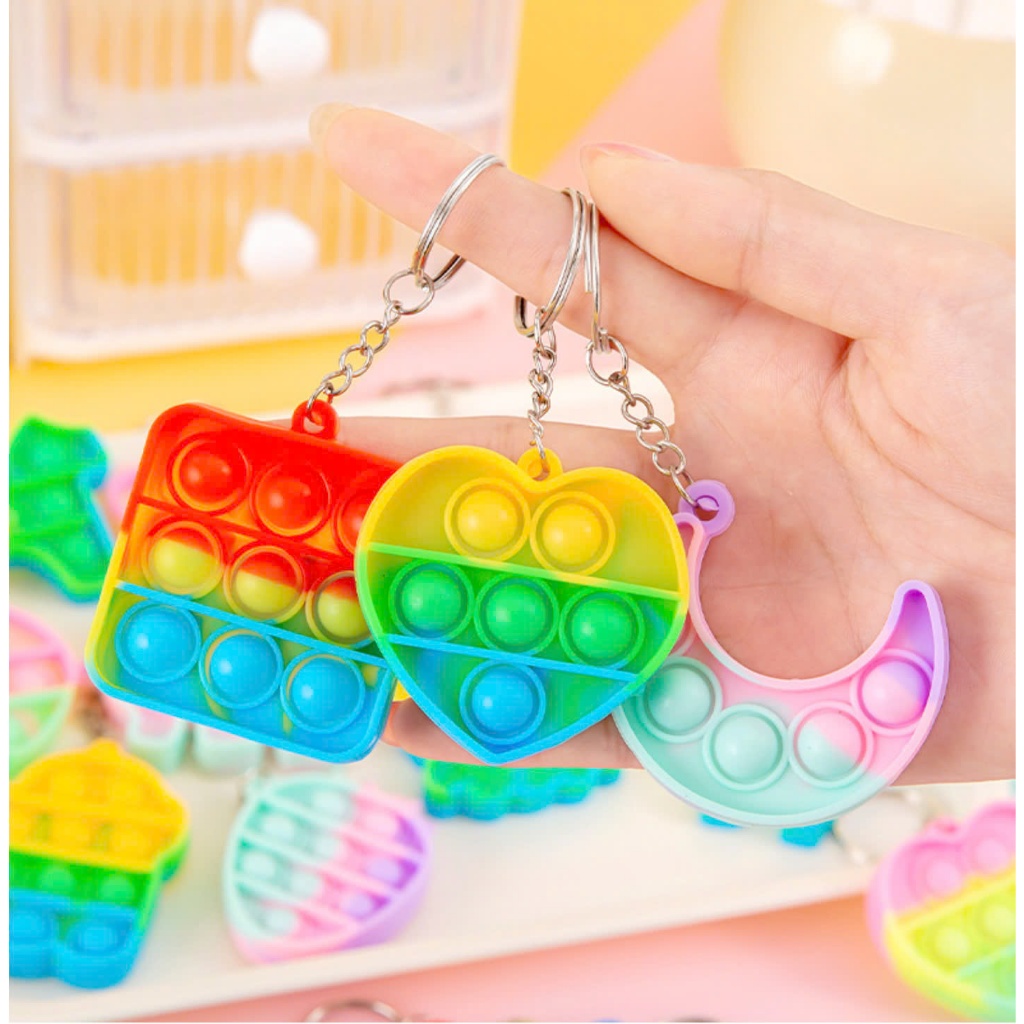 [Quà tặng mới] Combo 5 Móc Khóa Pop It