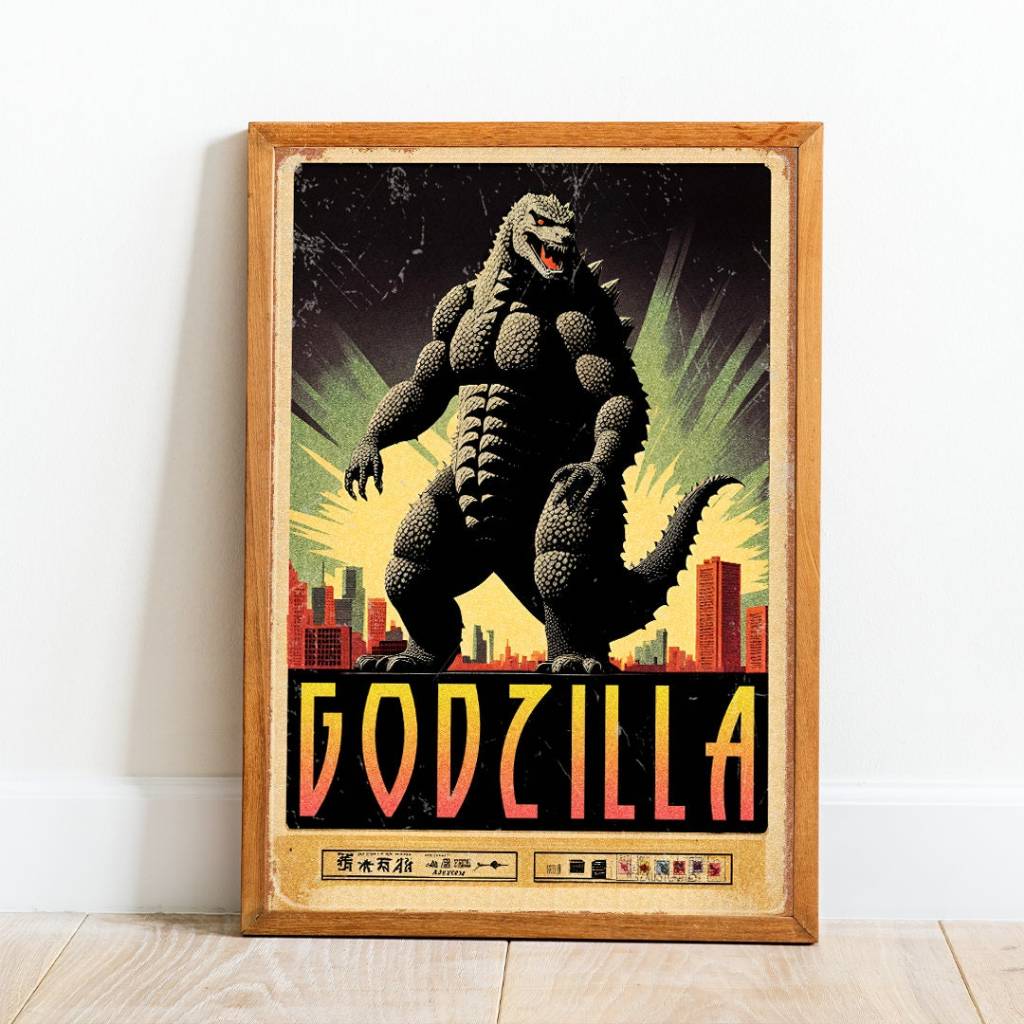 FREESHIP ⭐️ Godzilla Poster | Comic Poster - Tranh Decal Dán Tường - Ảnh Treo Tường