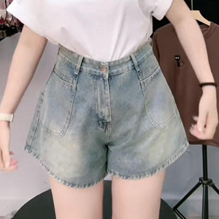 Quần jean đùi nữ thời trang bigsize lưng cao màu xanh bụi vải mềm không co giãn size 50-95kg- Q512