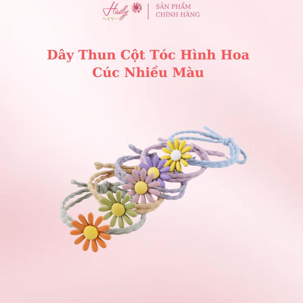 Cột tóc nơ, cột tóc hoa cúc, cột tóc nữ