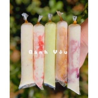  Túi đựng sữa chua kem đá  chia lẻ 100g  - size 4*16cm - BB195 
