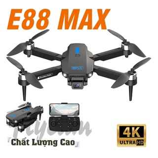 Máy Bay Camera E88 MAX Flycam Drone Camera HD 4K FPV Cảm Biến Tránh Vật Cản Xoay 360 Độ