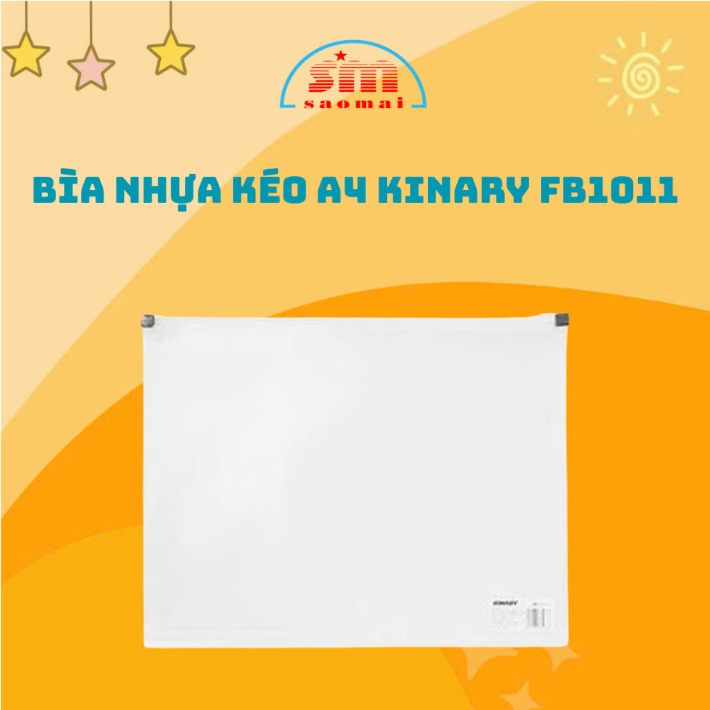 Bìa Kéo A4 Kinary FB1011 Văn Phòng Phẩm Sao Mai