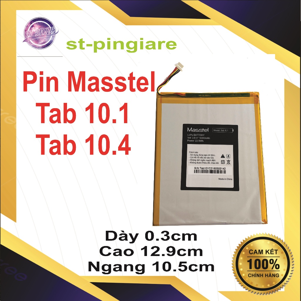 Pin Masstel Tab 10.4 / Tab 10.1 Tab10.1 Pro dùng chung mã ( Zin Hãng )