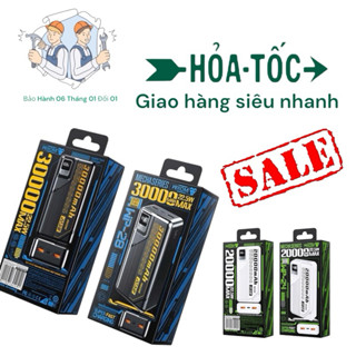 Pin sạc dự phòng 10.000mah 20.000mah 30.000mah model WP-23/24/28 WEKOME hỗ trợ sạc nhanh 22.5W