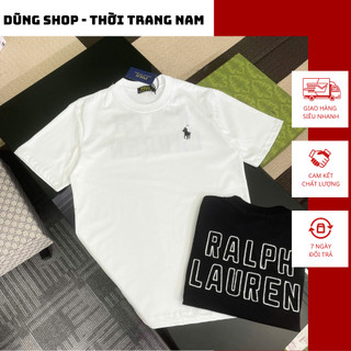  Áo phông nam unisex thêu ngựa RLR 3 màu siêu đẹp -  Áo phông nam Ráp Lau Rần chữ sau siêu chất 
