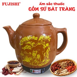 Ấm sắc thuốc điện gốm sứ bát tràng fujishi 3.2 lít hk-066 -