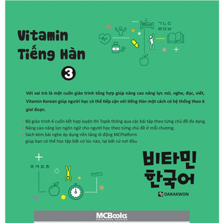 Sách - Vitamin Tiếng Hàn 3 - MCBooks