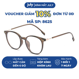 Gọng kính cận nữ form tròn cốt kim loại hợp mọi dáng mặt - Kính Mắt July 8625