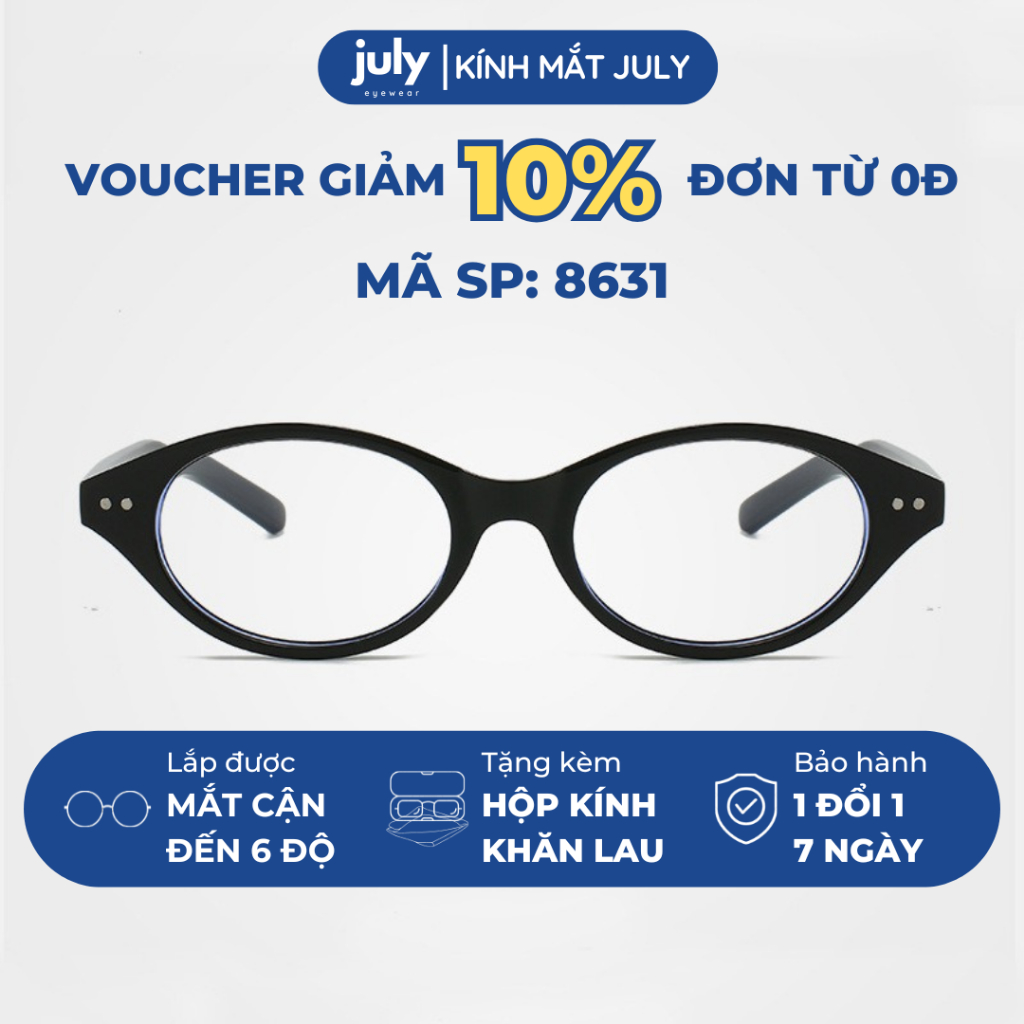 Gọng kính nữ form oval phong cách Y2K xu hướng - Kính Mắt July ZIN 20267