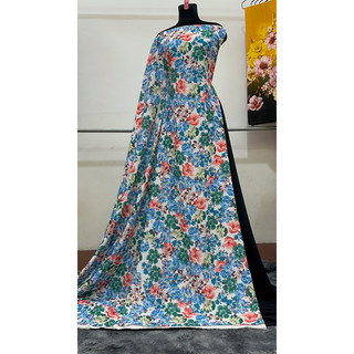Vải lụa may áo dài. áo bà ba. đầm váy như ý co giãn 4 chiều nhẹ(1 vải áo dài 2m x khổ 1m55)