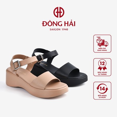 Giày Sandal Xuồng Đông Hải Đế Uốn Cách Điệu Phong Cách Basic Êm Chân - S32E3