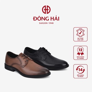 Giày Tây Nam Zuciani Họa Tiết Đục Lỗ Thắt Dây Da Dập Vuông - GRD34