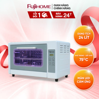 Tủ sấy tiệt trùng đa năng FUJIHOME DD24 công nghệ sấy - Khử khuẩn UVC LED, bảng điều khiển cảm ứng