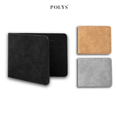 Ví Canvas POLYS, Ví Nam Chất Liệu Da PU Trẻ Trung và Sang Tron. Bóp Da Nam