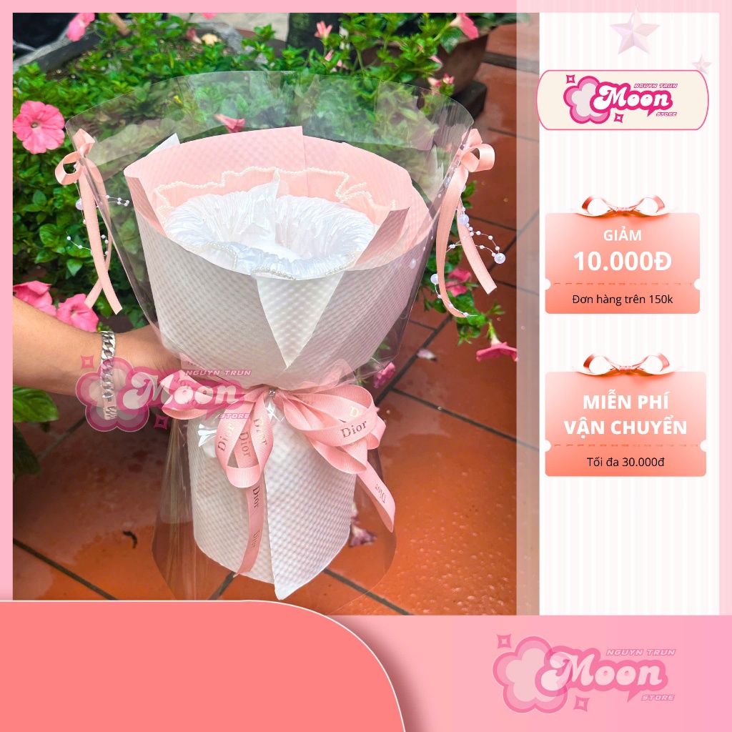 cốt hoa làm sẵn 5-10 bông sáp, cốt hoa đẹp nhà Moon Store