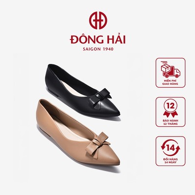 Giày Búp Bê Zucia Mũi Nhọn Khóa Nơ-GRX92