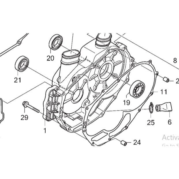 phớt nồi trước sau (số 20 21) xe RSX AT 91201KWZ902 (A66) 91203459771 (A66)