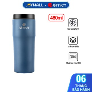  Ly giữ nhiệt inox 304 Elmich EL-8013OL dung tích 480ml Hàng chính hãng miệng ly rộng - JoyMall 