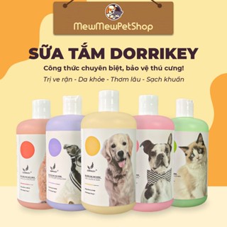 Sữa tắm cho chó Dorrikey , sữa tắm Dorrikey diệt ve rận nấm ngứa dưỡng mượt lông cho thú cưng 510ml