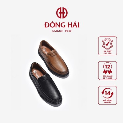 Giày Lười Nam Đông Hải Viền May Hiện Đại - G0066