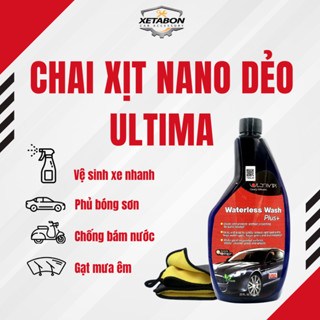 Chai xịt nano dẻo Ultima [650ml] Vệ sinh + Phủ bóng, Chống bám nước cho ô tô. Số 1 ở Mĩ