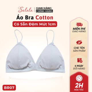 Áo Bra Selala Gân Tăm Dây Mảnh Khoét Ngực Sâu BR07