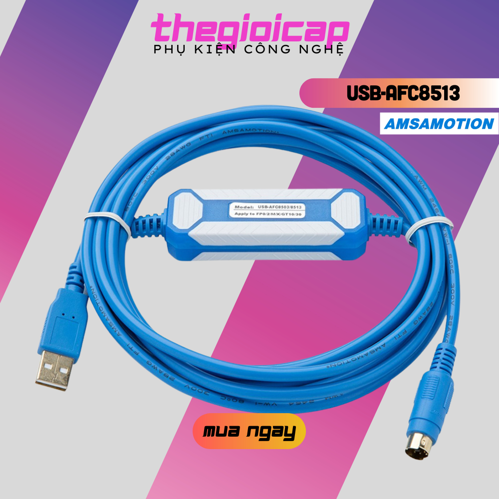 Cáp Lập Trình Cho PLC Panasonic Amsamotion USB-AFC8513