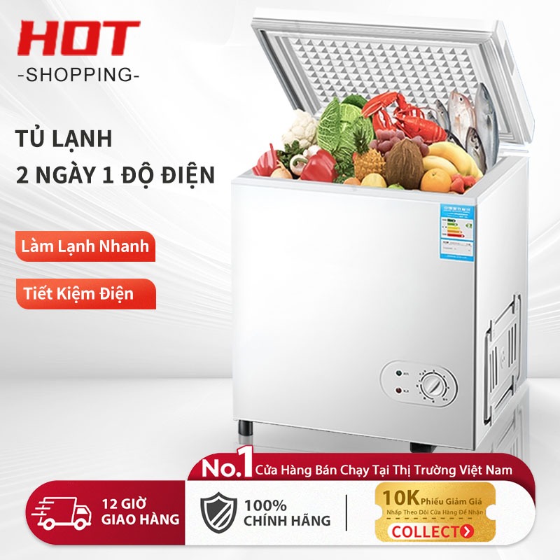  Tủ đông mini gia đình tiết kiệm điện  108L 138L 178L 198L 228L  dùng trữ sữa - để Kem nội địa Trung nhập khẩu 