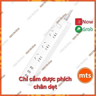 Ổ cắm điện 𝗫𝗶𝗮𝗼𝗺𝗶 power strip 3 cổng USB sạc 5V 2A Màu Trắng, Đen Tùy chọn đầu chuyển đổi tiện dụng