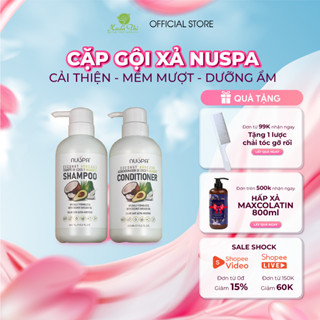Bộ gội xả chiết xuất bơ dừa,  dưỡng ẩm, mềm mượt Coconut Avocado Shampoo/Conditioner NUSPA 450ml - Mỹ phẩm Xuân Thì