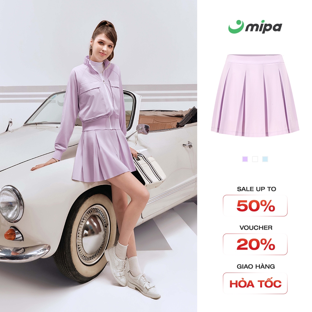 Chân váy golf nữ MIPA thời trang Golf Pickleball Tennis thấm mồ hôi co giãn 4 chiều chống tia UV Cha