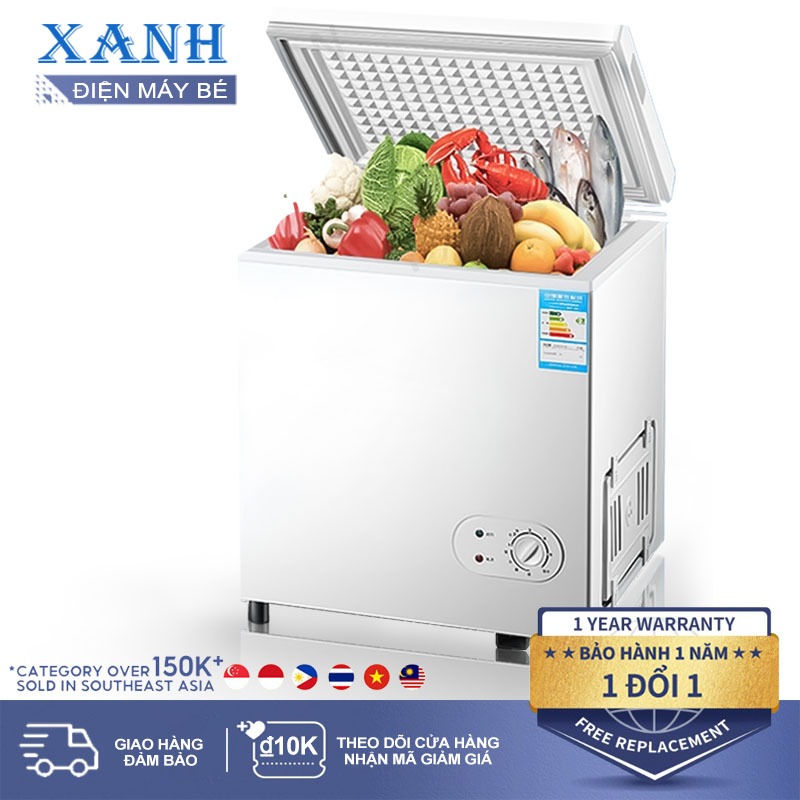 Tủ đông mini gia đình tiết kiệm điện [42L/72L] dùng trữ sữa - để Kem nội địa Trung nhập khẩu