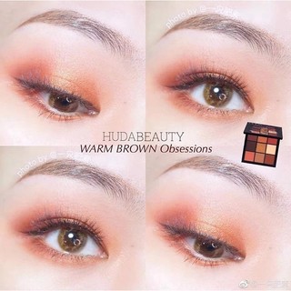 Phấn Mắt Huda Obsession Eyeshadow Palette 9 Ô Kèm Gương. Màu Nâu Ấm Trung Tính. Màu Hồng San Hô