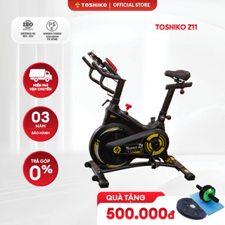 Xe đạp tập thể dục Toshiko Z11 khung xe chắc chắn đo calo nhịp tim giúp tăng cơ giảm mỡ