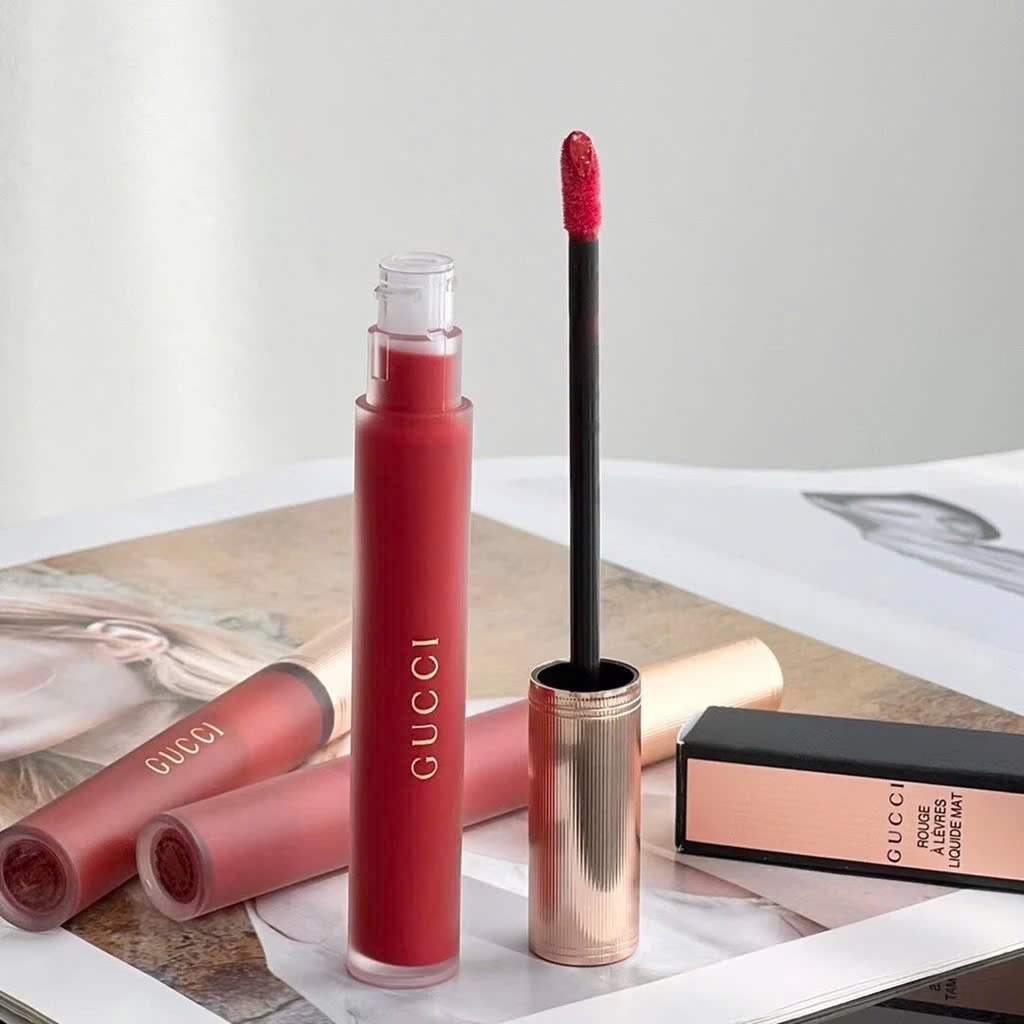 Son Kem  311...Gucci Rouge/Gucci Matte Liouid Lipstick 6.5ml/Son Kem Gucci Liquid Matte【Chính Hãng】