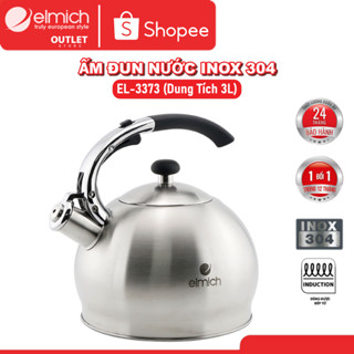 Ấm Đun Nước Bếp Từ Elmich EL-3373 (Ấm Đun Siêu Tốc INOX 304 Dung Tích 2,5L - Có Còi Báo Khi Nước Sôi)