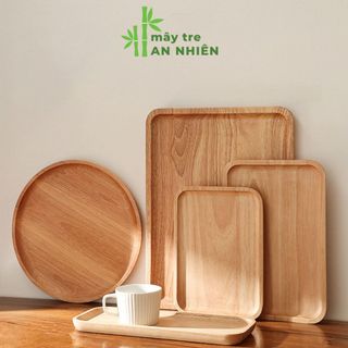  Khay gỗ decor chữ nhật đựng đồ ăn bánh kẹo hoa quả đa năng 