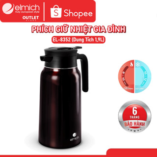 Bình Giữ Nhiệt 2 Lít Elmich EL-8352 | Bình Nước Giữ Nhiệt INOX 304, Elmich Chính Hãng