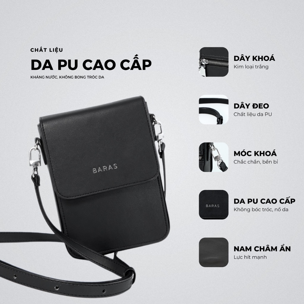 Túi đeo chéo da nam - Mendi Bag - BARAS VIETNAM - Túi đeo chéo thời trang nam | BigBuy360 - bigbuy360.vn