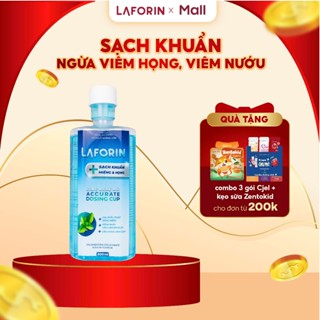 Nước súc miệng sát khuẩn Laforin Chlorhexidine ngăn ngừa viêm họng, nhiệt miệng chai 500ml