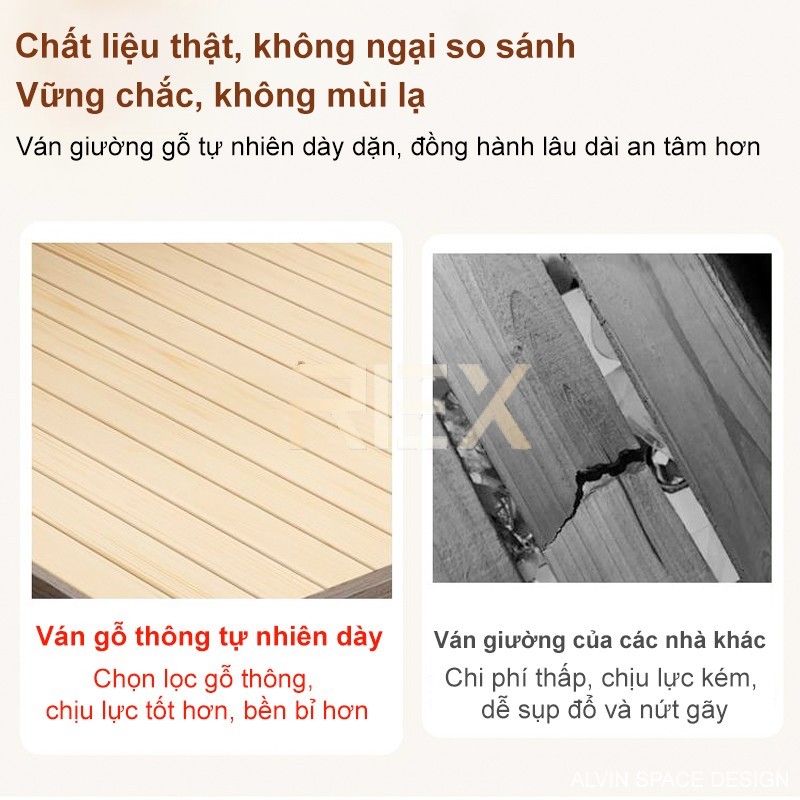 REX 1m8 pallet gỗ giường giường gỗ có hộc kéo Có Chân  chống ẩm Không Bị Mối Mọt Hàng có ngăn chứa đồ tiện | BigBuy360 - bigbuy360.vn