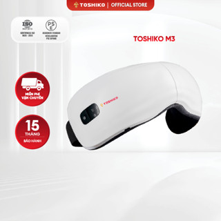 Máy massage mắt thông minh bluetooth TOSHIKO công nghệ nhiệt hồng ngoại giúp xoa dịu mỏi mắt hỗ trợ tan quầng thâm mắt