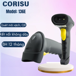 Máy Quét Mã Vạch Bluetooth Corisu 136E Đọc Mã Vạch QR, BH 12 Tháng